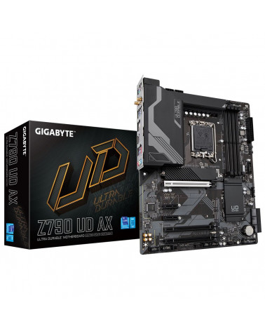 Материнская плата Gigabyte Z790 UD AX, Socket 1700, Intel®Z790, 4xDDR5-4800, HDMI+DP, 3xPCI-Ex16, 2xPCI-Ex1, 6xSATA3(RAID 0/1/5/