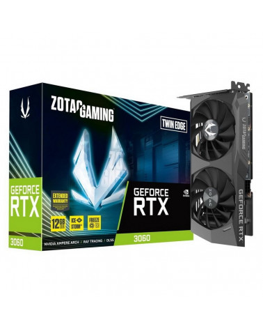 Видеокарта Zotac RTX3060 Twin Edge 12G GDDR6 192bit DVI HDMI 3xDP LHR RTL 10 (622823) 