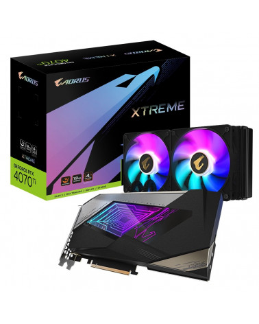 Видеокарта Gigabyte RTX4070Ti AORUS XTREME WATERFORCE 12GB 