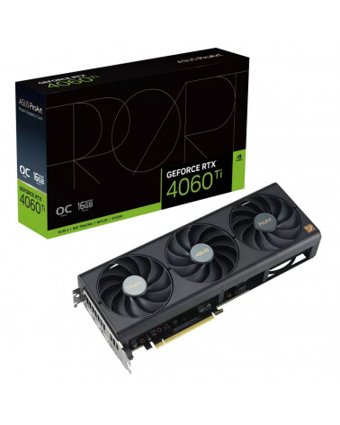 Видеокарта ASUS PROART-RTX4060TI-O16G /RTX4060TI 16G,HDMI,DP*3,16G,D6