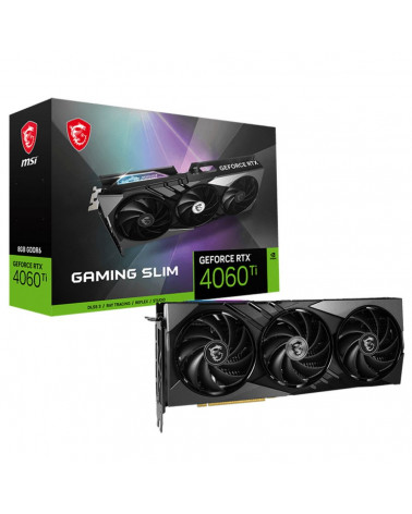 Видеокарта MSI RTX4060Ti GAMING SLIM 8GB GDDR6 128-bit DPx3 HDMI 3FAN RTL 