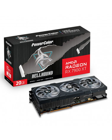 Видеокарта PowerColor RX 7900XT Hellhound 20GB GDDR6 320bit 3xDP HDMI 3FAN 