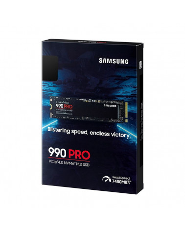 Твердотельный накопитель SSD Samsung 990 PRO Black M.2 2280  MZ-V9P1T0BW 1TB Client SSD PCI-E 4.0 x4, V-NAND 3-bit MLC, 7450/690