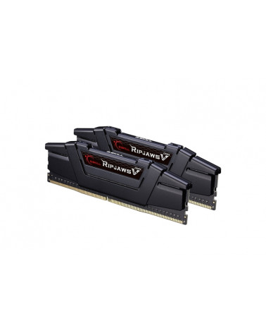 Модуль памяти DDR4 G.SKILL RIPJAWS V 16GB (2x8GB) 3200MHz CL16 (16-18-18-38) 1.35V / F4-3200C16D-16GVKB / Classic Black