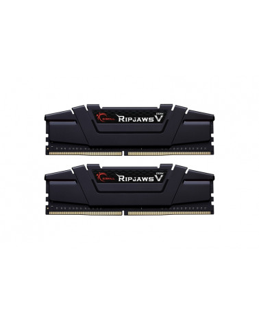 Модуль памяти DDR4 G.SKILL RIPJAWS V 16GB (2x8GB) 3200MHz CL16 (16-18-18-38) 1.35V / F4-3200C16D-16GVKB / Classic Black