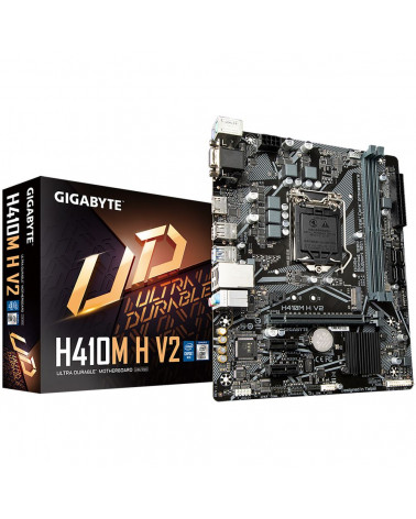 Материнская плата Gigabyte H410M H V2, Socket 1200, Intel®H470, 2xDDR4-2666, D-SUB+HDMI, 1xPCI-Ex16, 2xPCI-Ex1, 4xSATA3, 1xM.2, 