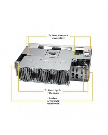 Сервер SuperMicro SSG-6049SP-DE2CR90 *1, Intel Xeon Silver 4210 *4, 16GB DDR4 RECC 2933MHz *4, Intel D3-S4510 240GB SATA *2, AOC