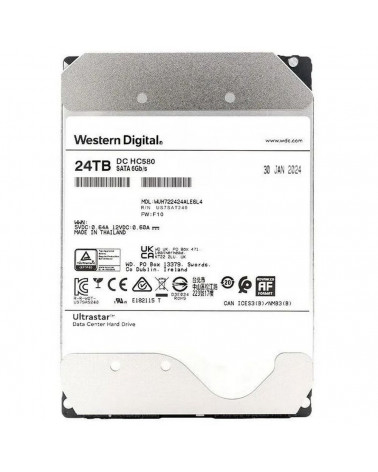 Жесткий диск серверный Western Digital 3.5" 24TB Ultrastar DC HC580 7200RPM SATA3 6Gb/s and 512MB Cache