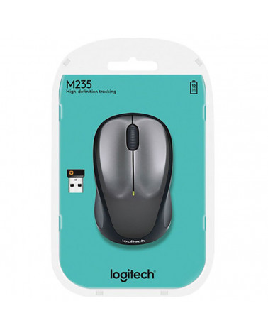 Мышь беспроводная Logitech M235 Colt Matte |910-002201| серая, оптическая, 1000dpi, 2.4  GHz/USB-ресивер (Logitech Unifying®) 10