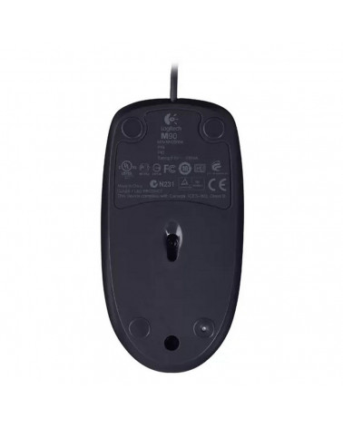 Мышь Logitech M90 Black (910-001793) черная, оптическая, 1000dpi, USB, 1.8м черная, оптическая, 1000dpi, USB, 1.8м 