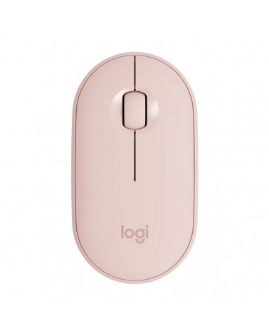 Мышь беспроводная Logitech Pebble M350 Pink розовая, оптическая, 1000dpi, 2.4GHz, USB-ресивер, бесшумная, под обе руки 