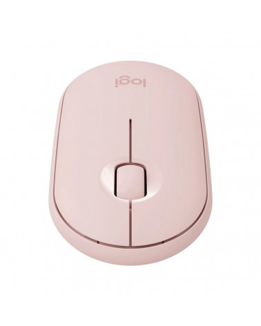 Мышь беспроводная Logitech Pebble M350 Pink розовая, оптическая, 1000dpi, 2.4GHz, USB-ресивер, бесшумная, под обе руки 