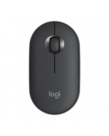 Мышь беспроводная Logitech Pebble M350 Black черная, оптическая, 1000dpi, 2.4GHz, USB-ресивер, бесшумная, под обе руки 