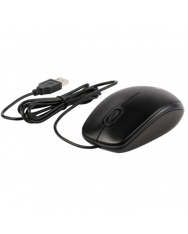 Мышь Logitech B100 Black черная, оптическая 800dpi, USB, 1.8м, 10, (041271) 