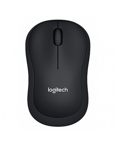 Мышь беспроводная Logitech B220 Silent Black черная, оптическая, 1000dpi, 2.4GHz, USB-ресивер, бесшумная, под любую руку, RTL 