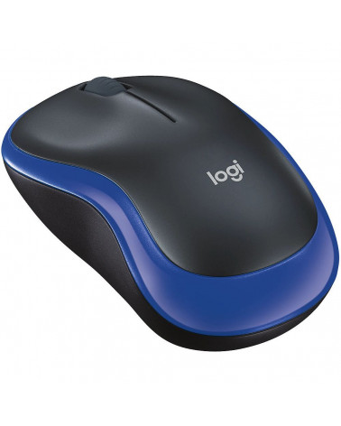 Мышь беспроводная Logitech M185 Blue синяя, оптическая, 1000dpi, 2.4GHz, USB-ресивер Logitech Unifying®, 10 (028852) 