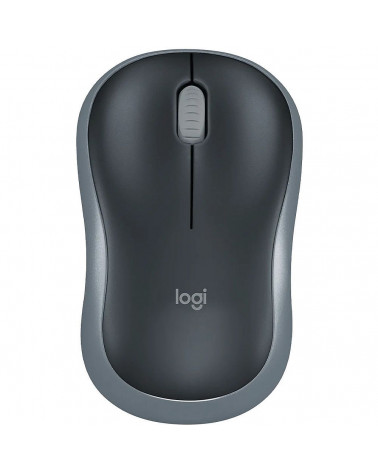 Мышь беспроводная Logitech M185 Grey серая, оптическая, 1000dpi, 2.4GHz, |910-002238| USB-ресивер Logitech Unifying® 10 (272815)