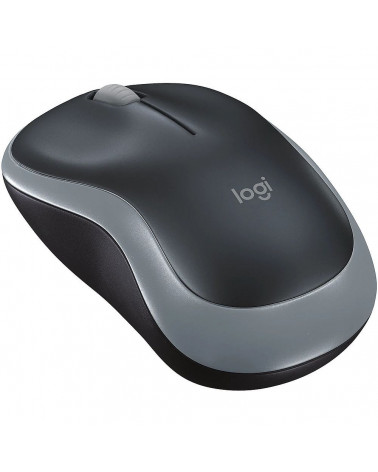 Мышь беспроводная Logitech M185 Grey серая, оптическая, 1000dpi, 2.4GHz, |910-002238| USB-ресивер Logitech Unifying® 10 (272815)