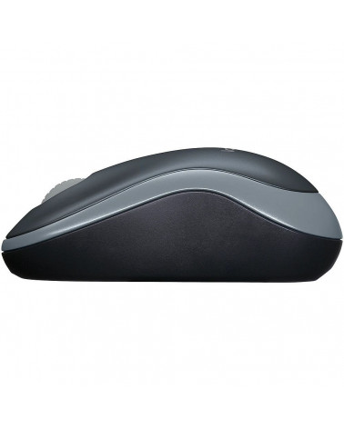 Мышь беспроводная Logitech M185 Grey серая, оптическая, 1000dpi, 2.4GHz, |910-002238| USB-ресивер Logitech Unifying® 10 (272815)