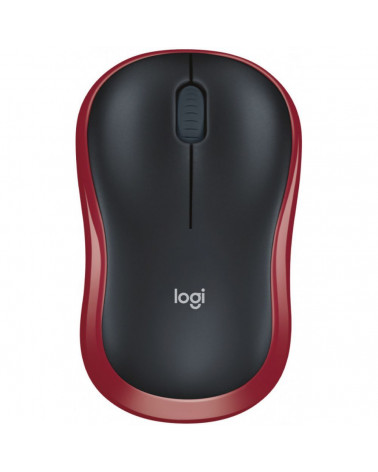 Мышь беспроводная Logitech M185 Red красная, оптическая, 1000dpi, 2.4GHz, USB-ресивер Logitech Unifying® 