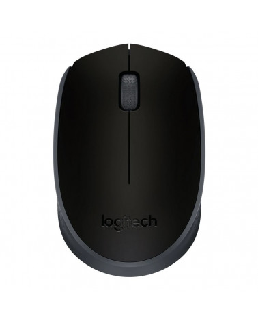 Мышь беспроводная Logitech M171 Black черная, оптическая, 1000dpi, 2.4 GHz, USB-ресивер 