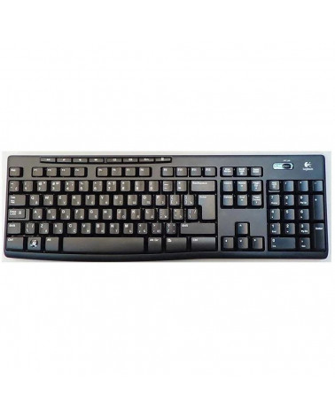 Клавиатура беспроводная Logitech K270 |920-003757| приемник Unifying, 2 батарейки AAA, (033030)