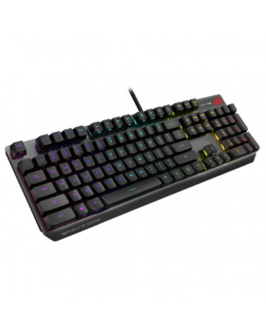 Клавиатура ASUS XA05 ROG Strix Scope RX Keyboard Wired (USB) ROG RX RED Optical-Mech 440x137x39mm (812870) (90MP0240-BKRA00)