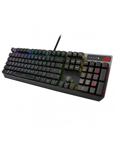 Клавиатура ASUS XA05 ROG Strix Scope RX Keyboard Wired (USB) ROG RX RED Optical-Mech 440x137x39mm (812870) (90MP0240-BKRA00)