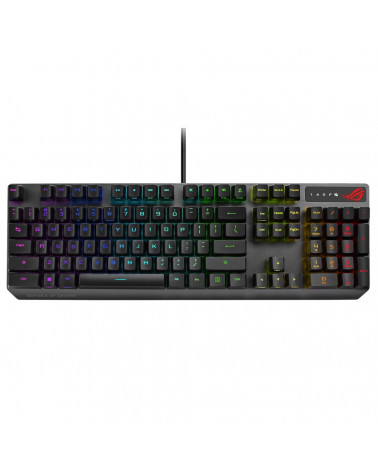 Клавиатура ASUS XA05 ROG Strix Scope RX Keyboard Wired (USB) ROG RX RED Optical-Mech 440x137x39mm (812870) (90MP0240-BKRA00)