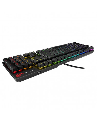 Клавиатура ASUS XA05 ROG Strix Scope RX Keyboard Wired (USB) ROG RX RED Optical-Mech 440x137x39mm (812870) (90MP0240-BKRA00)