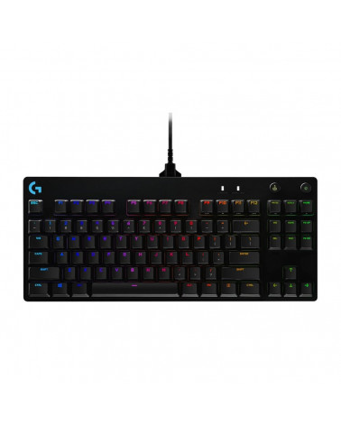 Клавиатура игровая Logitech G PRO TKL Black |920-009393| 89 клавиш (2 дополнительных), без цифрового блока, RGB-подсветка, съемн