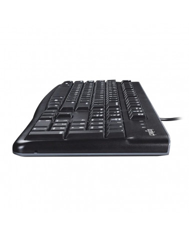 Клавиатура Logitech K120 черная, офисная, 104 клавиши, защита от воды |920-002583| USB 1.5м, RTL