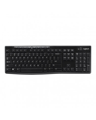 Клавиатура беспроводная Logitech K270 |920-003058| приемник Unifying, 2 батарейки AAA, RTL