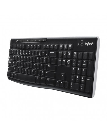 Клавиатура беспроводная Logitech K270 |920-003058| приемник Unifying, 2 батарейки AAA, RTL