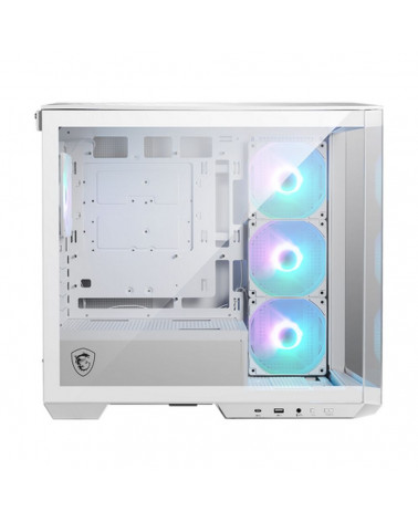 Корпус MSI MAG Pano M100R PZ White , Micro-ATX, 1xUSB 3.2 Gen 1, 1xUSB 3.2 Gen2 Type-C, 4x120mm ARGB Fan, ARGB+PWM Control Board