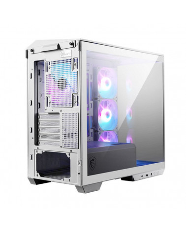 Корпус MSI MAG Pano M100R PZ White , Micro-ATX, 1xUSB 3.2 Gen 1, 1xUSB 3.2 Gen2 Type-C, 4x120mm ARGB Fan, ARGB+PWM Control Board