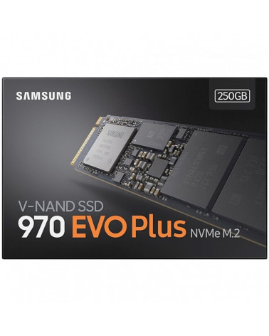 Твердотельный накопитель SSD Samsung 970 EVO Plus M.2 2280 MZ-V7S250BW 250GB Client SSD PCIe Gen3x4 with NVMe, 3500/2300, IOPS 2