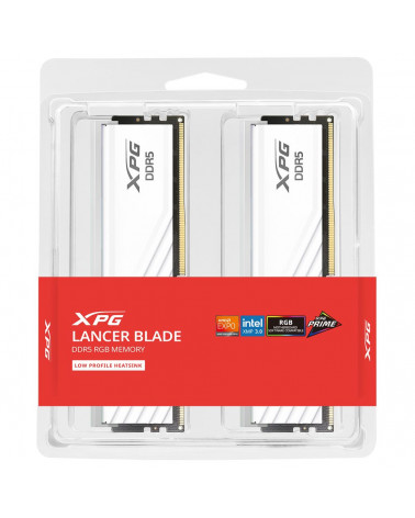 Модуль памяти ADATA XPG Lancer Blade RGB 32GB DDR5 6400 DIMM white kit 16*2, 1.4V, CL32-39-39 