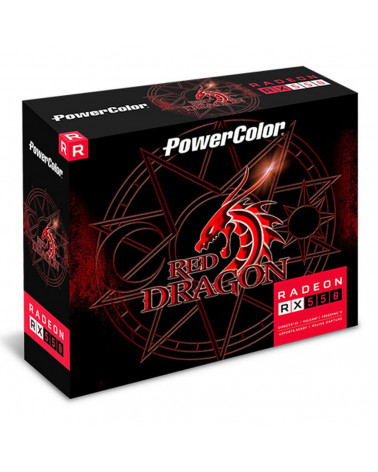 Видеокарта PowerColor RX550 Red Dragon 2GB GDDR5 64bit DVI-D HDMI 1FAN RTL 