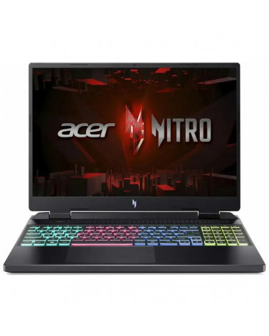 Ноутбук Acer Nitro AN16-42 Core Ryzen9 8945HS/32Gb/SSD1024Gb/RTX4070 8Gb/16"/IPS/WQXGA/NoOS/Black (NH.QSLCD.002) 