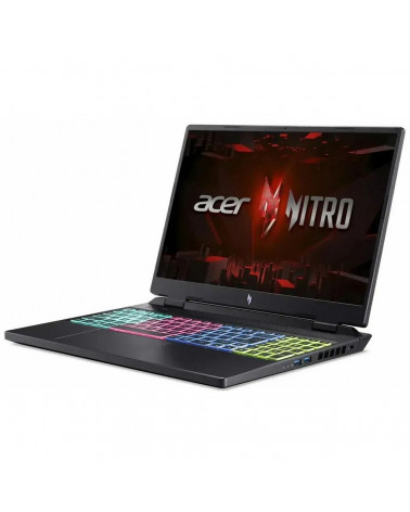 Ноутбук Acer Nitro AN16-42 Core Ryzen9 8945HS/32Gb/SSD1024Gb/RTX4070 8Gb/16"/IPS/WQXGA/NoOS/Black (NH.QSLCD.002) 