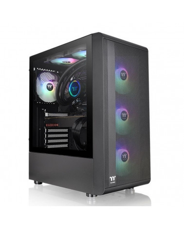 Корпус Thermaltake S200 TG ARGB CA-1X2-00M1WN-00 /Black/Win/SPCC/Tempered Glass*1/120mm ARGB Lite Fan*3/Brown Box CA-1X2-00M1WN-