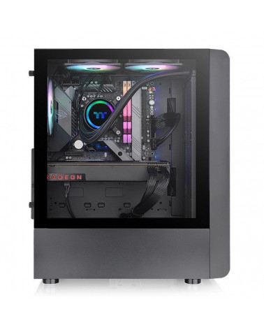 Корпус Thermaltake S200 TG ARGB CA-1X2-00M1WN-00 /Black/Win/SPCC/Tempered Glass*1/120mm ARGB Lite Fan*3/Brown Box CA-1X2-00M1WN-