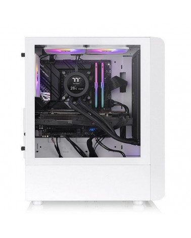 Корпус Thermaltake S200 TG ARGB Snow CA-1X2-00M6WN-00 /White/Win/SPCC/Tempered Glass*1/120mm ARGB Lite Fan*3/Brown Box CA-1X2-00