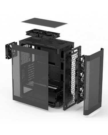 Корпус Zalman i4 ATX Mid Tower PC Case, Black fan x6 