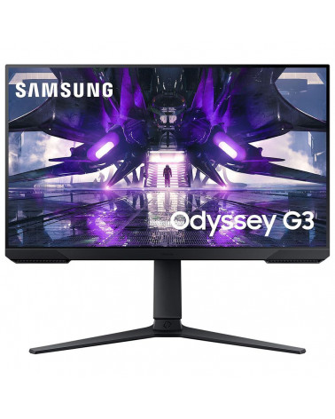 Монитор Samsung 23.8" S24AG320NI Odyssey G3 Black (VA, 1920x1080, HDMI+DP, 1 ms, 178°/178°, 250 cd/m, 3000:1, 165Hz, Pivot) 