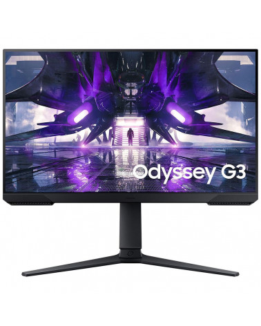 Монитор Samsung 23.8" S24AG320NI Odyssey G3 Black (VA, 1920x1080, HDMI+DP, 1 ms, 178°/178°, 250 cd/m, 3000:1, 165Hz, Pivot) 