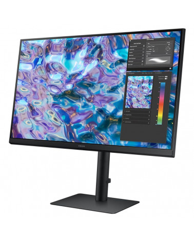 Монитор Samsung 27" S27B610EQI ViewFinity S6 Black (IPS, 2560x1440, HDMI+HDMI+DP, 5 ms, 178°/178°, 300 cd/m, 1000:1, 75Hz, Pivot