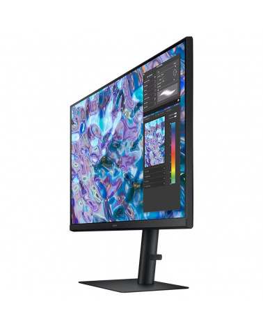 Монитор Samsung 27" S27B610EQI ViewFinity S6 Black (IPS, 2560x1440, HDMI+HDMI+DP, 5 ms, 178°/178°, 300 cd/m, 1000:1, 75Hz, Pivot