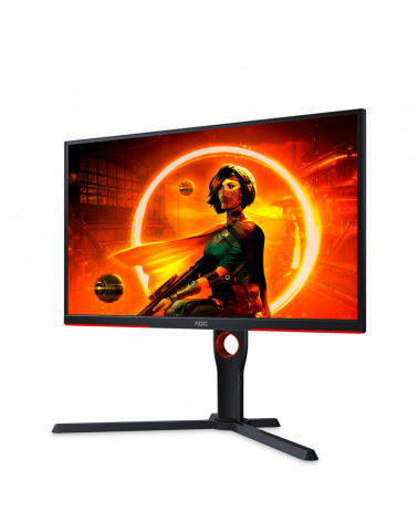 Монитор AOC 24.5" AGON 25G3ZM Black-Red (VA, 1920x1080, HDMI+HDMI+DP, 0.5 ms, 178°/178°, 300 cd/m, 3000:1, 240Hz, Pivot) 